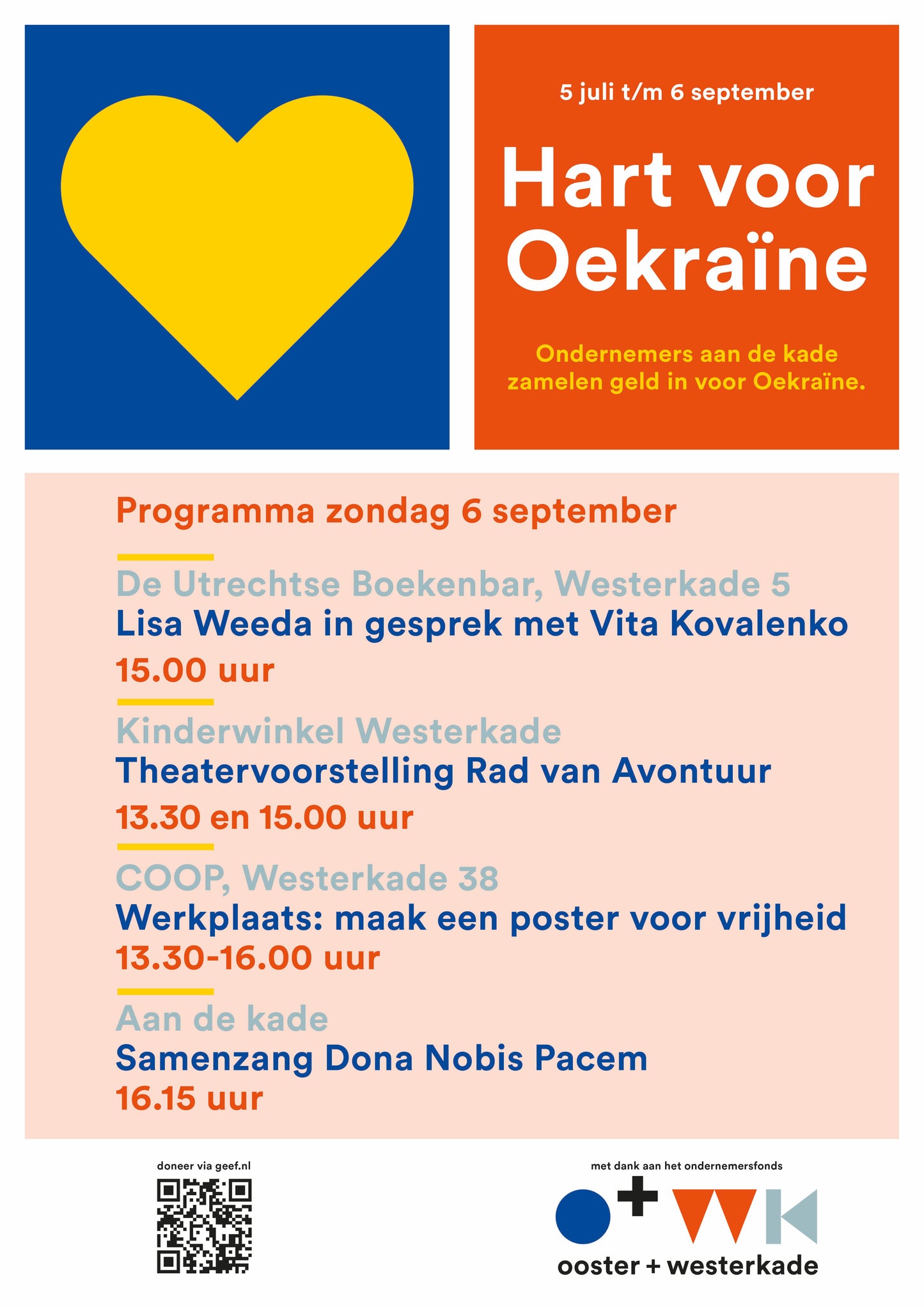 Ticket: Hart voor Oekraïne: Interview met Vita Kovalenko en Roman Nesterenco door Lisa Weeda (zondag 6 september, 15:00)